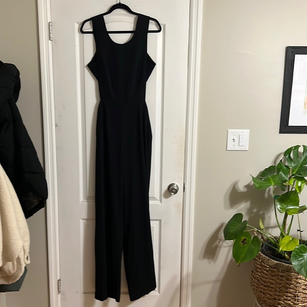 Stunning BCBG Max Aria- backless black one piece jumpsuit. Size 8, worn once